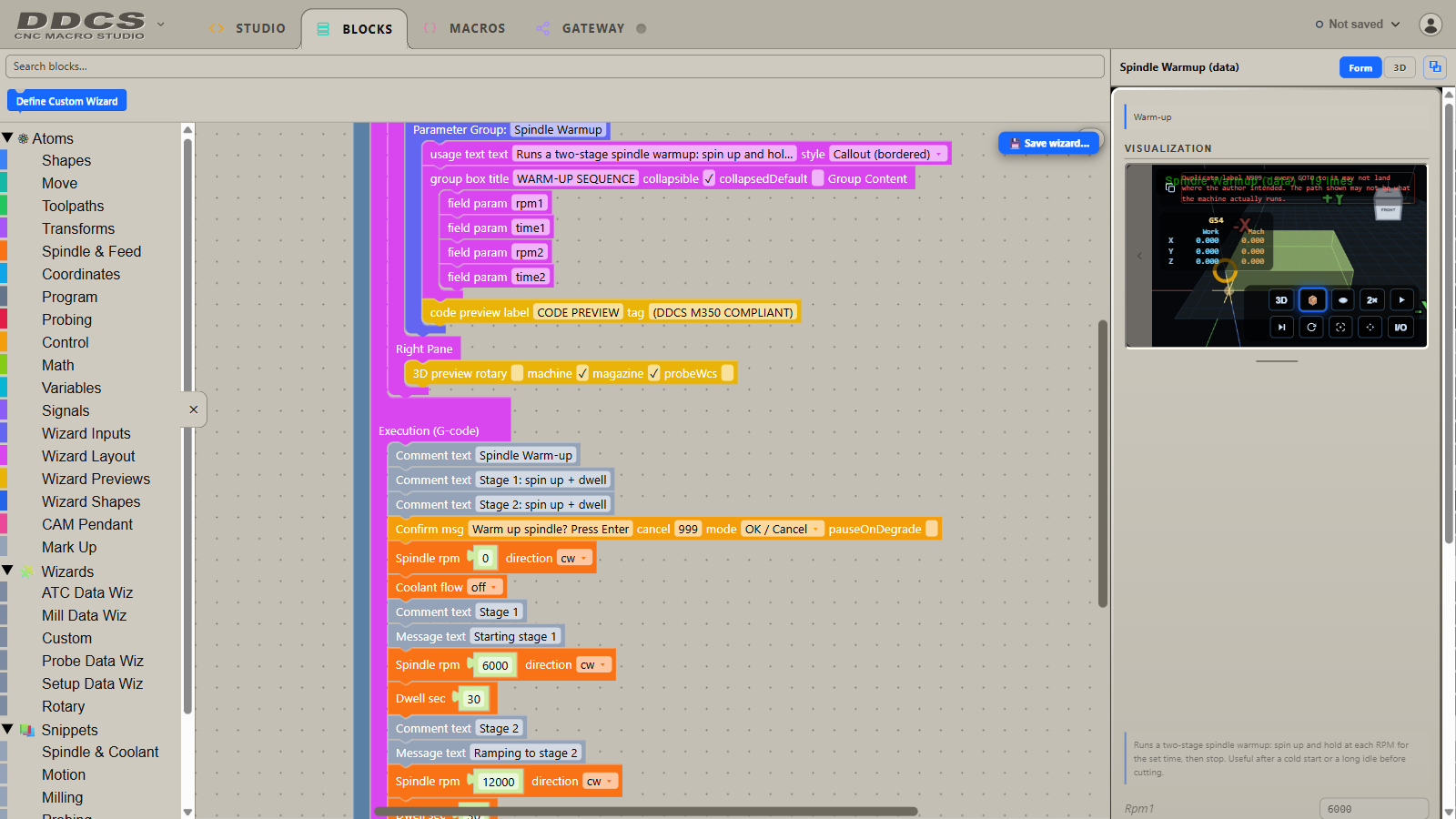 DDCS Studio Blockly Automation Editor