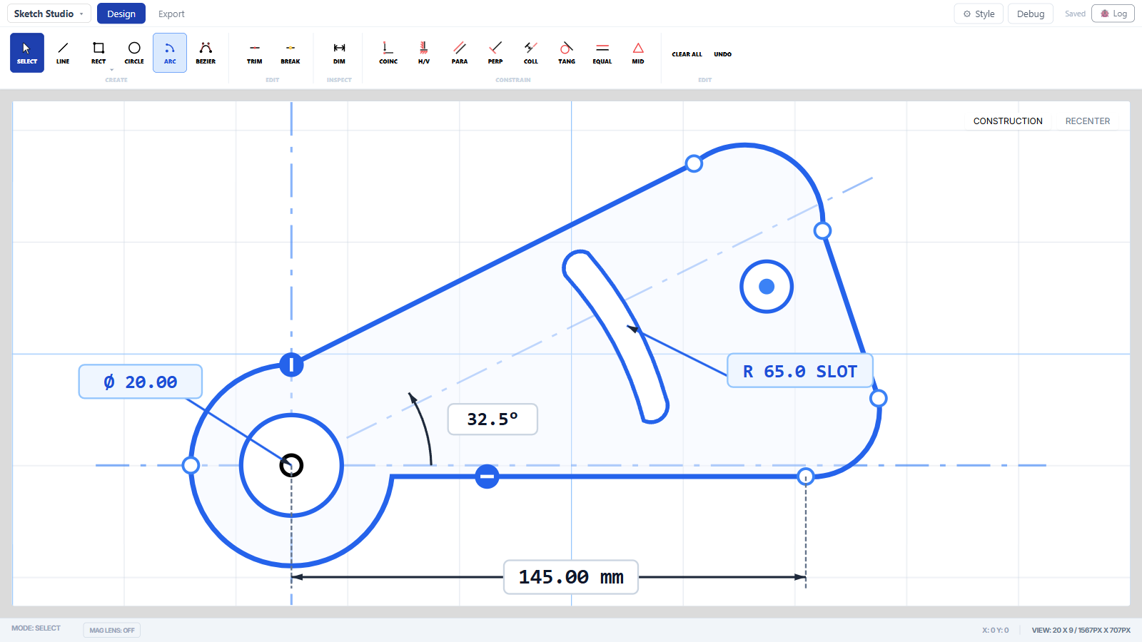 Sketch Studio Shaper Origin Editor